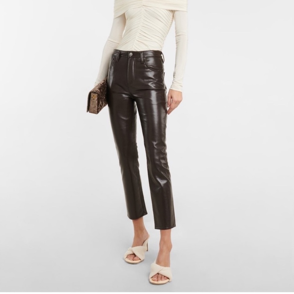 Citizens Of Humanity Jolene Brown Leather Pants